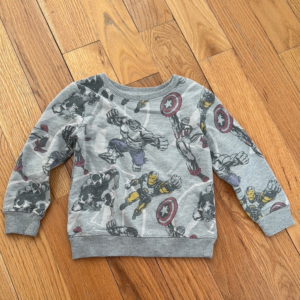Marvel Gray and Red Motorcycle Print Hoodie
